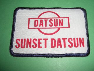 Vintage 1980s Sunset Datsun Dealer Patch