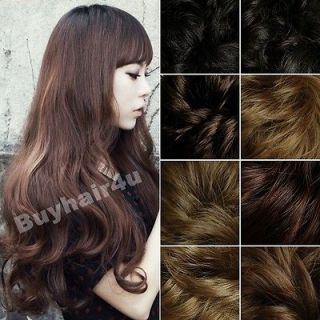   Head 23 8pcs 100g Synthetic Clip in on Wavy Hair Extensions Heat OK