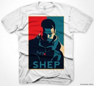 Officially Licensed Mass Effect 3 Shepard Hope Adult Shirt S 2XL