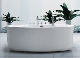   Standing Whirlpool Bathtub ~ 8 Water Jets / Suisse Tub   No Faucet