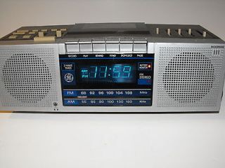 Pre Boxing Day Sale Vintage GE Alarm Clock Tape Player Serviced and 