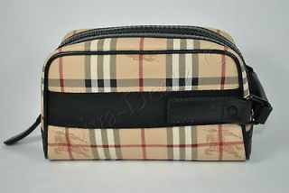   BURBERRY Toiletry Ditty Bag Tore Clutch Check HayMarket WetPack M L