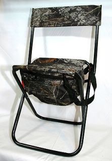 Bushmaster Camouflage Folding ChairMossy Oak Camo Stool with Back