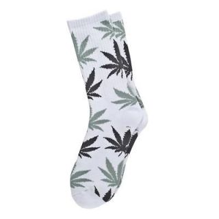 Huf Plantlife Limited Edition Socks white grey dark gray 420 pot leaf 
