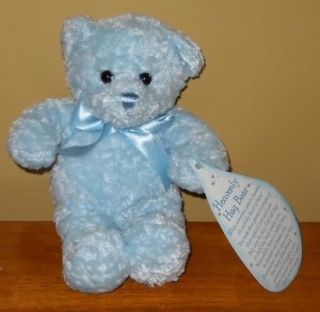 New Plush Heavenly Hug Blue Bear Princess Soft Toys