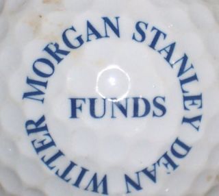 MORGAN STANLEY BANK INVESTMENT LOGO GOLF BALL BALLS