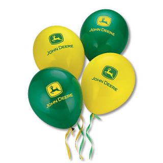 John Deere Green and Yellow Balloons JD04806 10 Pack