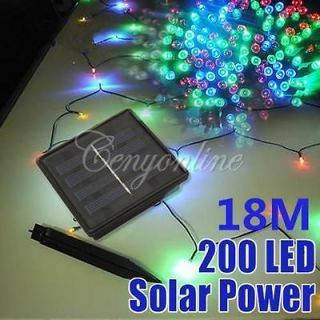 100/200 LED Solar Panel String Light Lamp Outdoor Xmas Christmas 