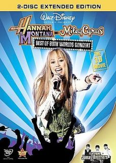 Hannah Montana & Miley Cyrus Best of Both Worlds Concert (DVD, 2008 