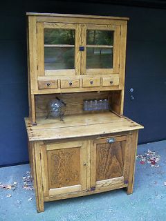 Primitive Kitchen Cabinet Pre Hoosier style oak, pine.