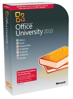 Microsoft Office University 2010 2PC Pro Professional SP1 U6L 00003 