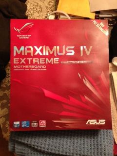   IV Extreme Motherboard and Intel Core I7 2600K Unlocked CPU   NEW