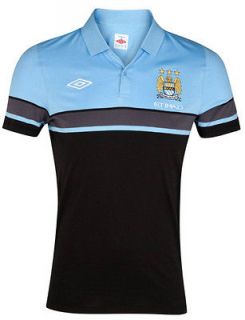 Polo Shirt Jersey Umbro Manchester City tg Short Sleeves Man cotton