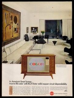   Premingers house Herman Miller coconut chair etc photo RCA print ad