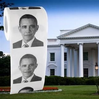   President Barack Obama Toilet Paper Party Gag Gift Prank Humor Joke