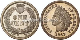1863, Indian Head Cent