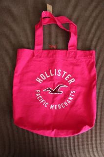Hollister Womens Bettys Dark Pink So Cal Book Tote Bag