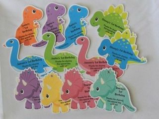 UNIQUE PERSONALIZED DINOSAUR BIRTHDAY FAVOR TAG BABY SHOWER PARTY 
