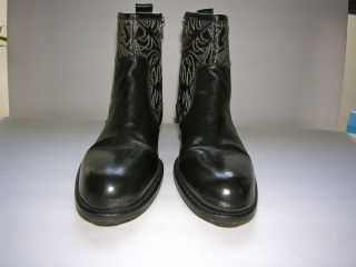JO GHOST WOMENS BLACK SHORT LEATHER BOOT, SIZE 39  PRICE REDUCED
