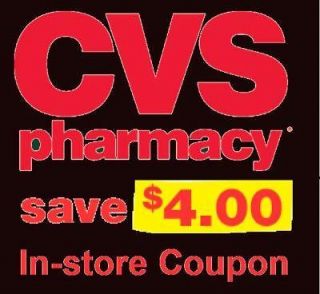 Newly listed TEN(10) $4 off $20 CVS coupon. Fast delivery