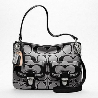   poppy signature crossbody hippie moonlight silv black 18980 handbag