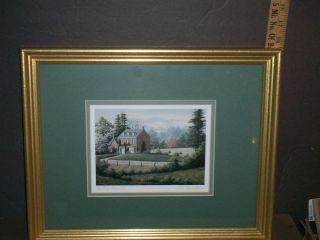 Signed Country Elegance Bill Saunders Picture Print Matted/Framed