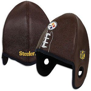   STEELERS Faux Leather Football shaped Helmet Head HAT REEBOK NFL