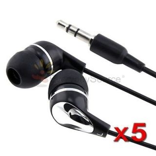 5X Black Earphone/Headphone/Earbud For  Kindle Fire 3 Keyboard 4 