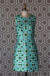 NWT Kate Spade Mariam Sheath Dress Pool Solar Print 6 Cotton Silk