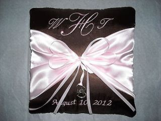   Oak Personalized Wedding Pillow Your Colors Choose Initials or Names