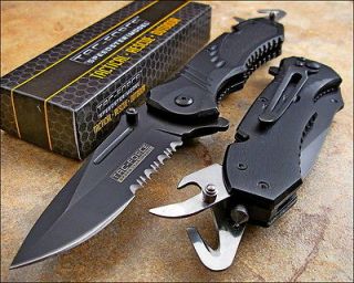 TAC FORCE Speed Assisted Opening Can Opener Hook Blade Glass Breaker 