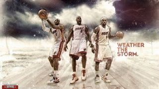 30 LeBron James Miami Heat 2012 NBA Champion MVP 43x24 Poster