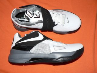 Mens Nike Zoom KD IV shoes new 473679 101 Durant white black