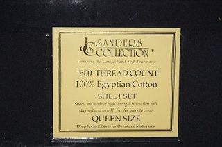 1500 TC Egyptian Cotton Blend Luxury Sheets  Deep pockets