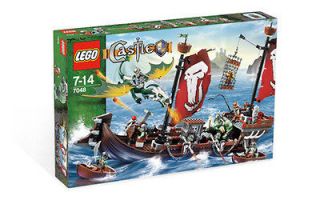 Brand New Retired Lego Castle 7048 Troll Warship Exclusive Knights 