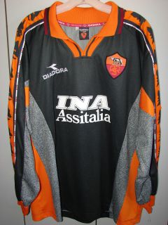 AS Roma 1997 2000 Goalies Jersey XXL Diadora/NWOT