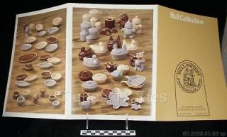 Vintage Hull Pottery Catalog & Brochure Brown Drip Cookie Jar Corky 