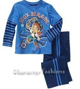 JAKE AND THE NEVERLAND PIRATES Boys 12 18 24 M 3T 4T Shirt Pants 