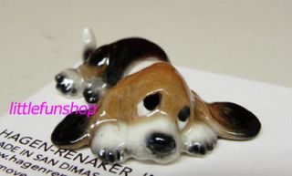 HAGEN RENAKER Dog Miniature Basset Hound Puppy Lying