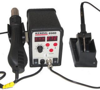 IN 1 HOT AIR REWORK SOLDERING IRON STATION 898D
