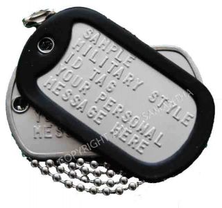   US military DOG TAGS Stamped soldier ID tag official dogtag custom