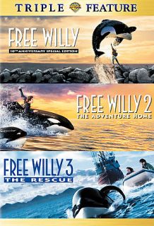 Free Willy Free Willy 2 Free Willy 3 DVD, 2006, 2 Disc Set, Dual Side 