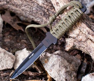   COMBAT FIXED BLADE MILITARY STILETTO KNIFE Throwing Survival Hunting