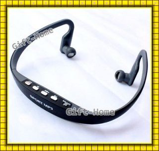   Headset Headphone Wrap Around Wireless W TF card slot + FM Radio Black