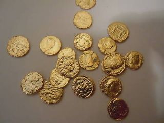 ANCIENT GOLD CLAD BRONZE ROMAN ARTIFACT ROME AUTHENTIC GLADIATOR 1 