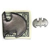 NEW* DC COMICS BATMAN SYMBOL LOGO GREY MAGNETIC MONEY CLIP
