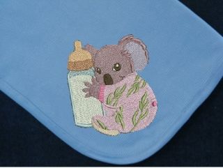 baby koala bear in pj s baby blanket personalized free