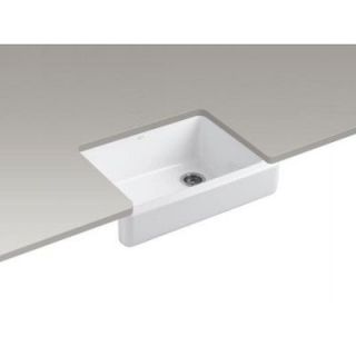 Kohler K 6486 0 Self Trimming apron front single basin sink with short 