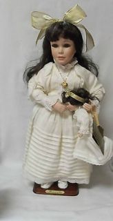 JENNIFER ~ SEYMOUR MANN COLLECTION ~ PORCELAIN DOLL WITH STAND 