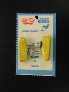 Newly listed NOS VANS KOOL STOP BMX BRAKE SHOES  OLD SCHOOL  YELLOW